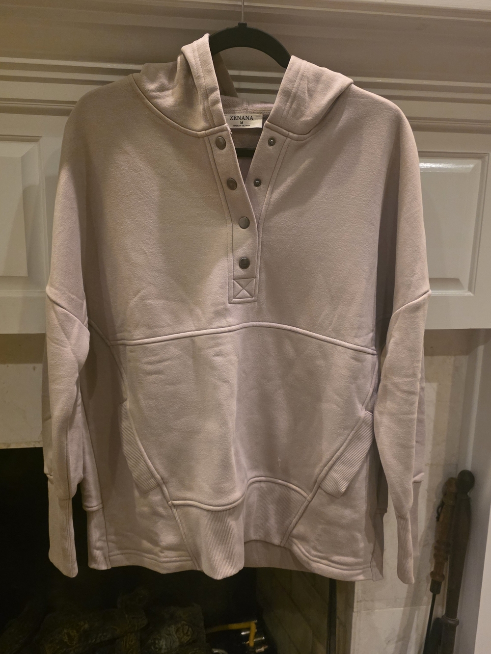 Zenana Outfitters Taupe Beige Sweatshirt & Joggers Set - Picture 2 of 4